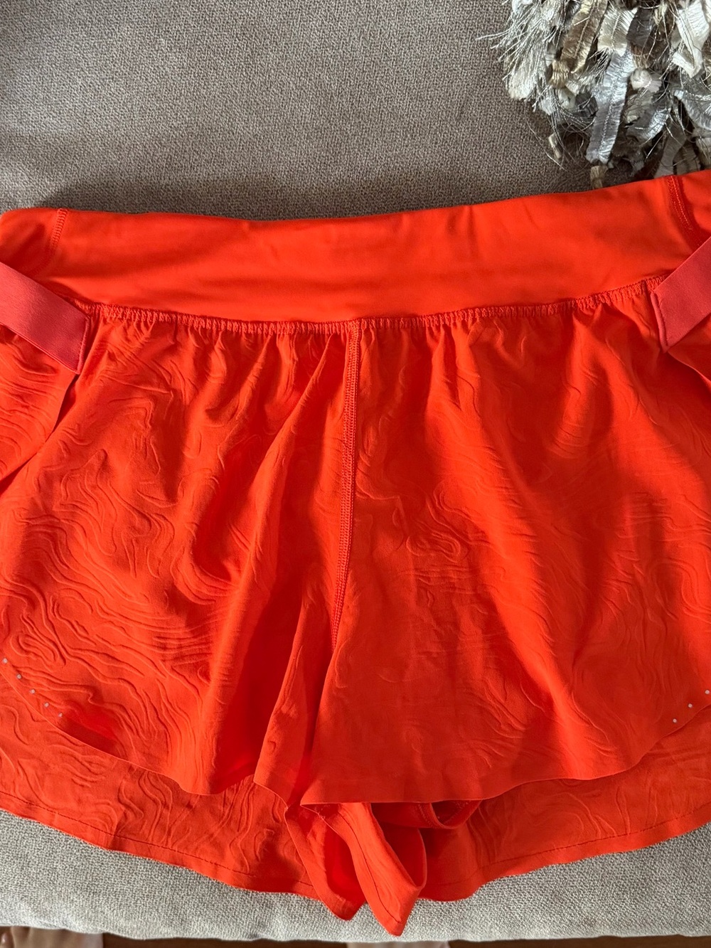 lululemon athletica Bright Orange Athletic Shorts